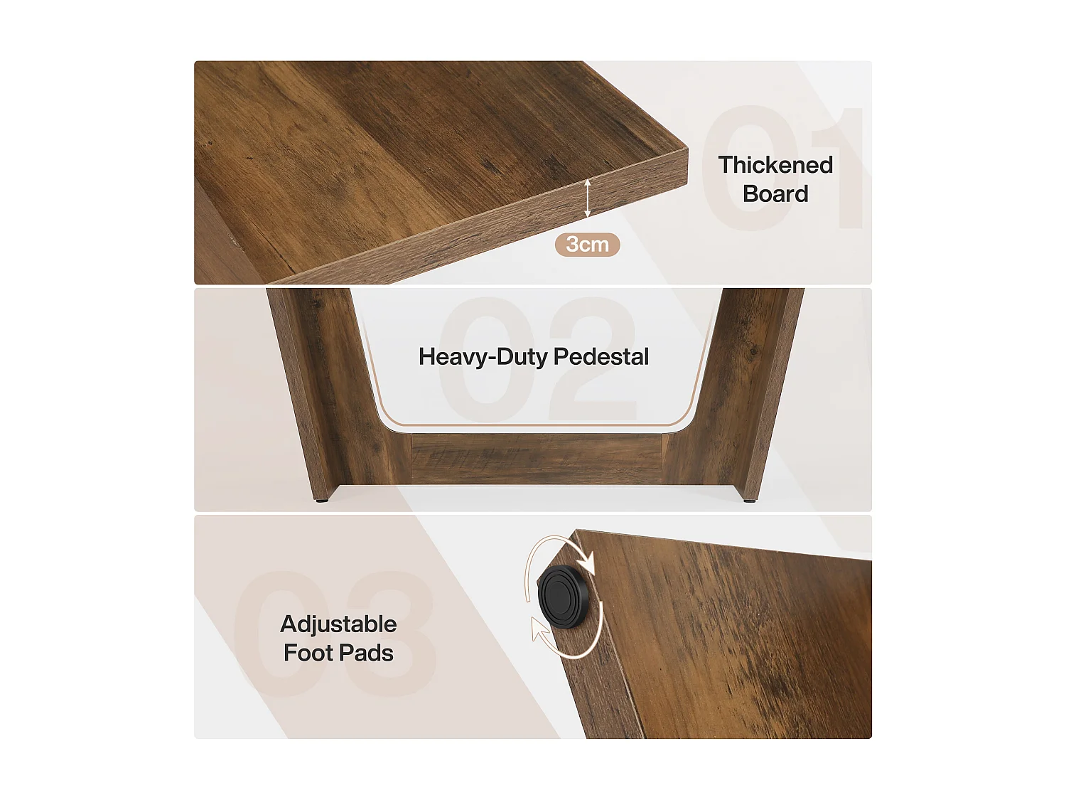 Scrivania per computer, scrivania per laptop 180 x 79 x 75 cm, tavolo da studio, tavolo per laptop