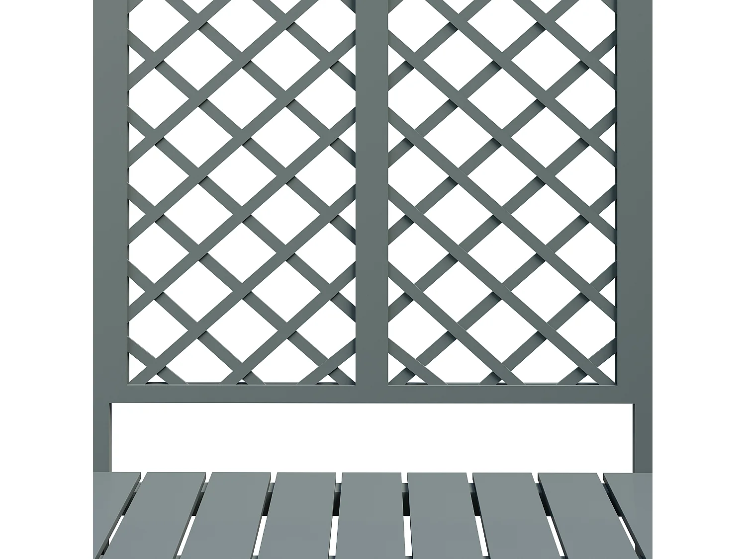 Bloempot met raster als - bloempot voor bloemen - bloempot - bloempot van massief sparrenhout - met raster en zitplaats - groen