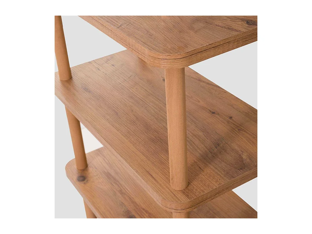 Estantería Kailua 1294, Abierta sin pared trasera, Madera, 75x180x35cm, Pino