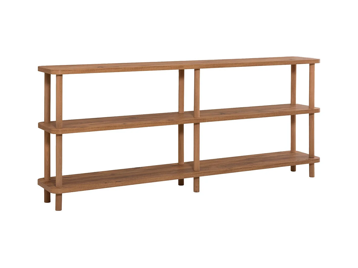 Estantería Kailua 1294, Abierta sin pared trasera, Madera, 75x180x35cm, Pino