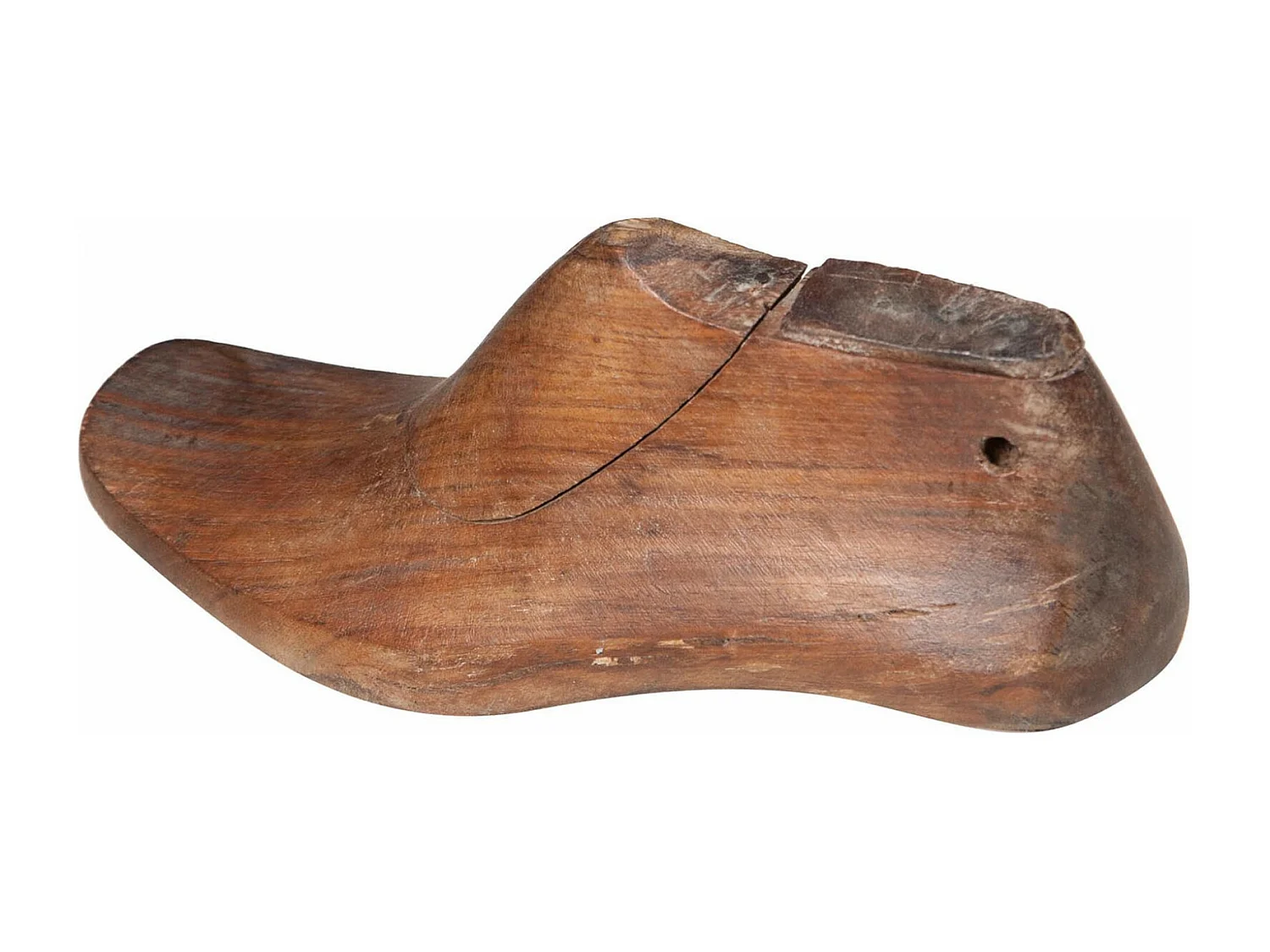 BISCOTTINI Forme de chaussure - Finition bois antique - Décoratif - À exposer - Jardin - Design - Salon - Chambre - Salle à manger - Mobilier - 30x10x15 cm