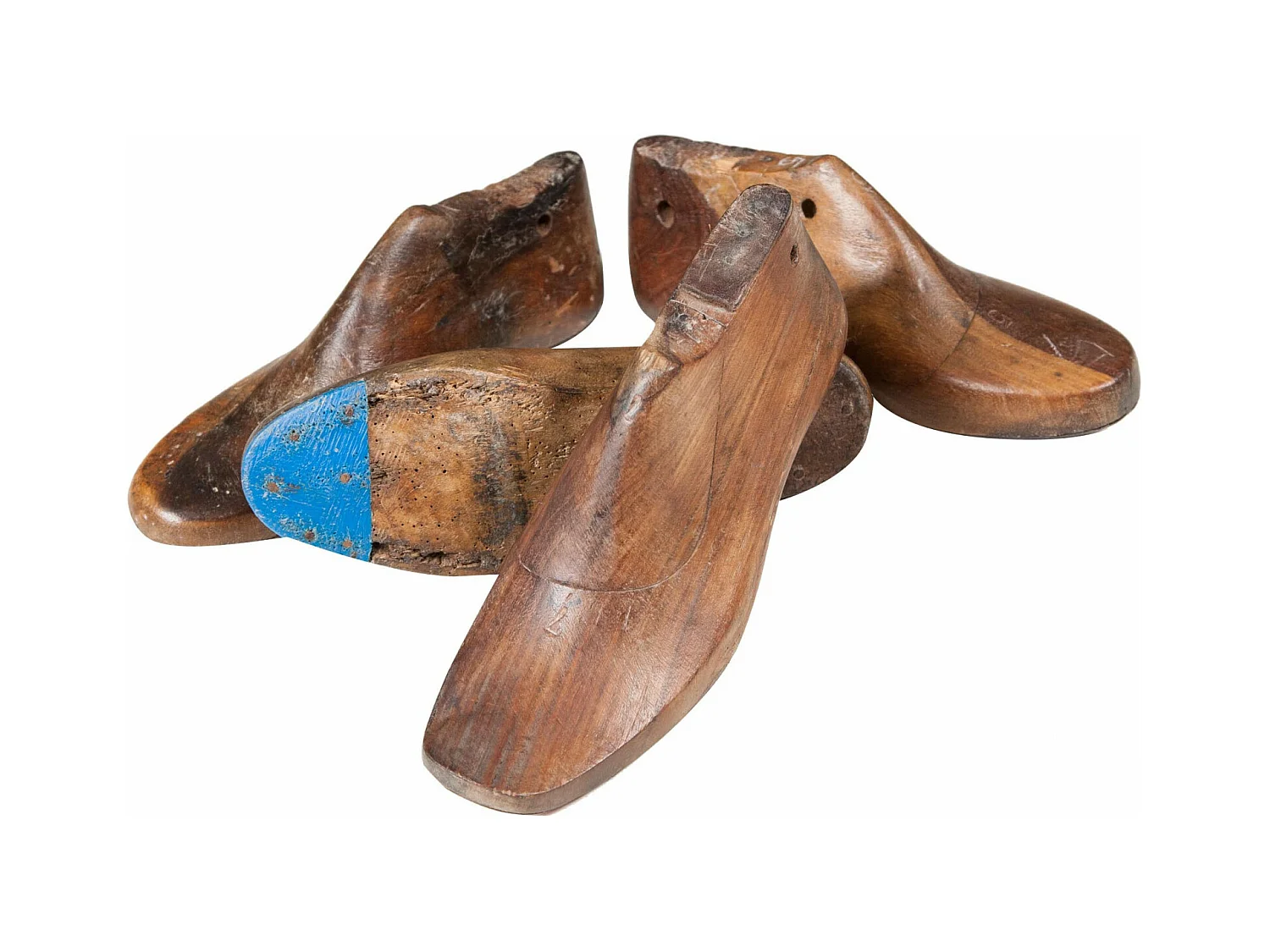 BISCOTTINI Forme de chaussure - Finition bois antique - Décoratif - À exposer - Jardin - Design - Salon - Chambre - Salle à manger - Mobilier - 30x10x15 cm