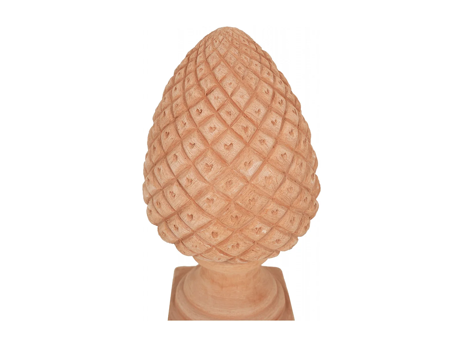 BISCOTTINI Statue - Terre cuite toscane avec finition vieillie - Décorative - À exposer - Jardin - Design - Salon - Mobilier - Salle à manger - 22x22x45 cm