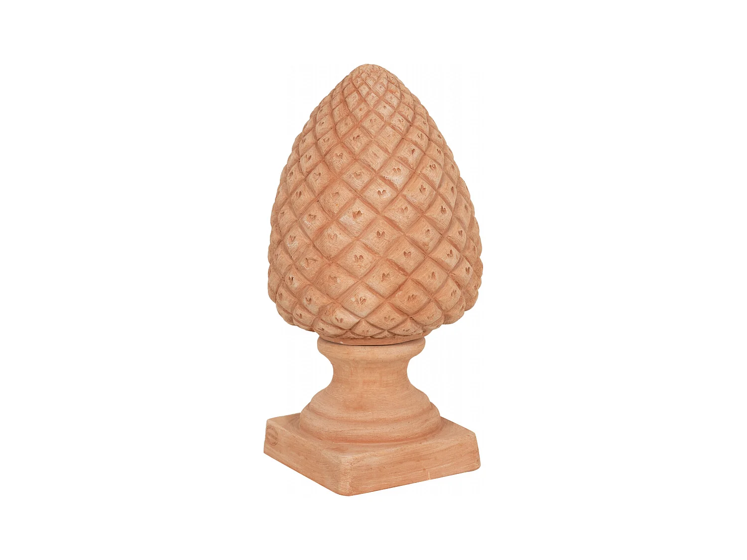 BISCOTTINI Statue - Terre cuite toscane avec finition vieillie - Décorative - À exposer - Jardin - Design - Salon - Mobilier - Salle à manger - 22x22x45 cm