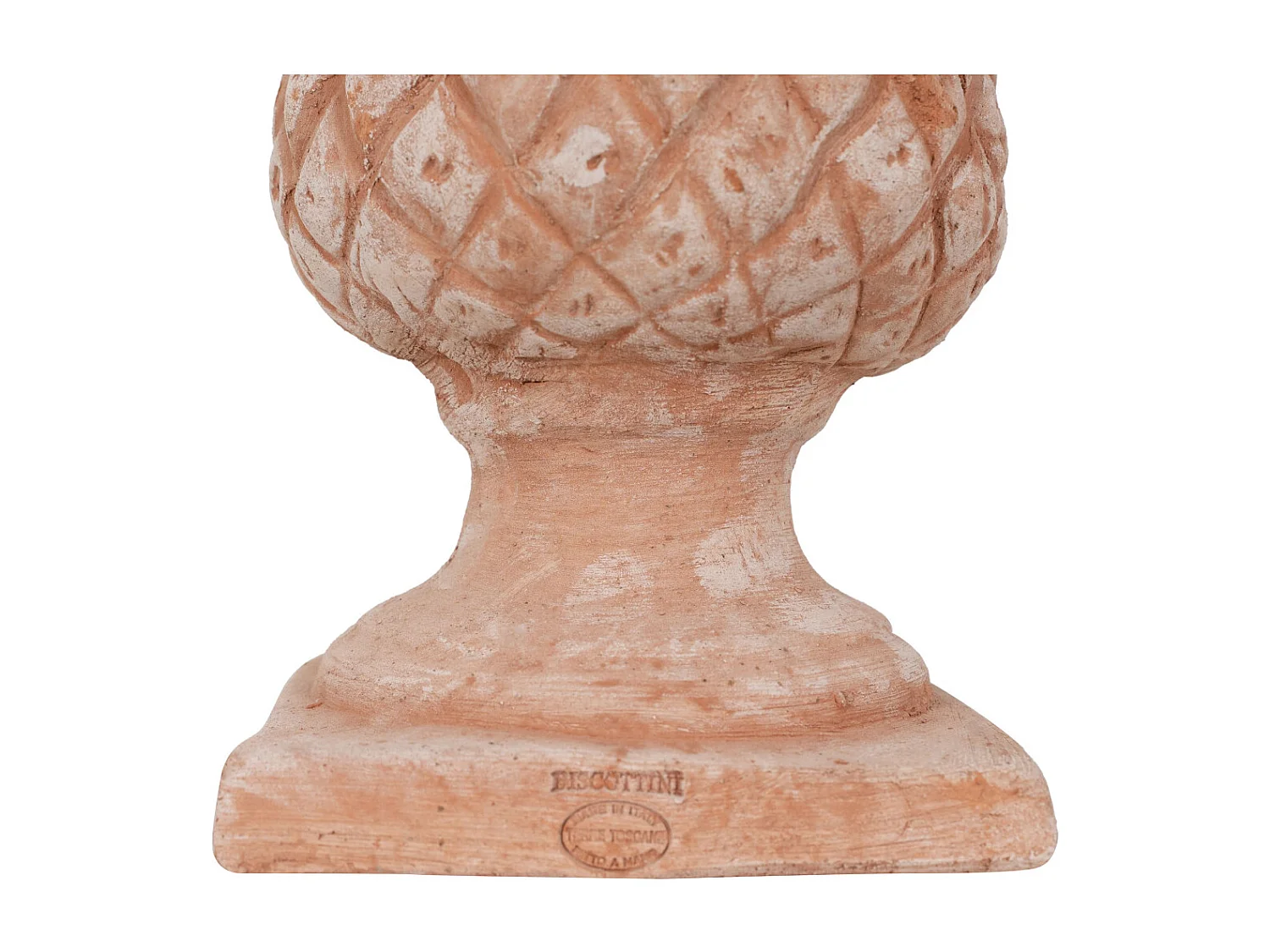 BISCOTTINI Statue - Terre cuite toscane avec finition vieillie - Décorative - À exposer - Jardin - Design - Salon - Mobilier - Salle à manger - 15x15x27 cm