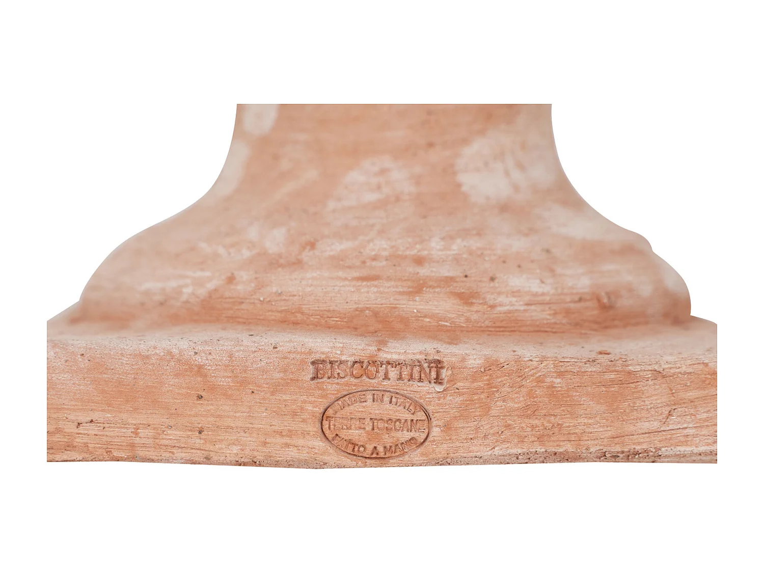 BISCOTTINI Statue - Terre cuite toscane avec finition vieillie - Décorative - À exposer - Jardin - Design - Salon - Mobilier - Salle à manger - 15x15x27 cm