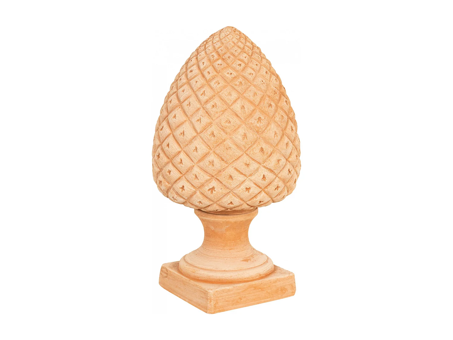 BISCOTTINI Statue - Terre cuite toscane avec finition vieillie - Décorative - À exposer - Jardin - Design - Salon - Mobilier - Salle à manger - 31x31x53 cm