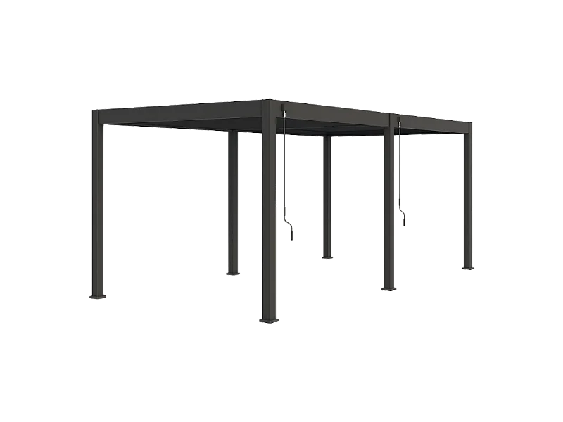 Pergola bioclimatica Ombréa VS autoportante 3x6M - Antracite
