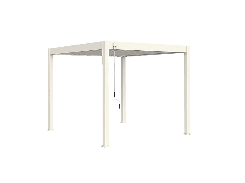 Pergola bioclimatica Ombréa® VS autoportante 3x3M - Bianco