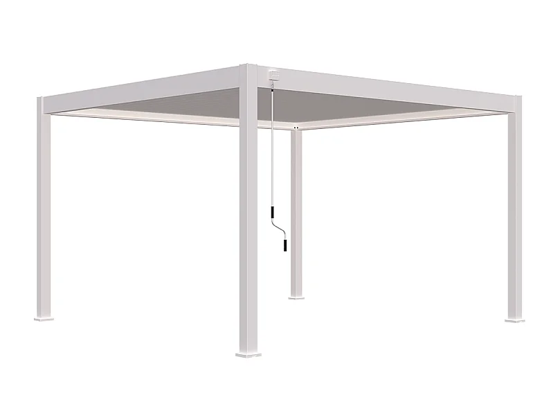 Pergola bioclimatica Ombréa VS autoportante 4x4M - Bianco