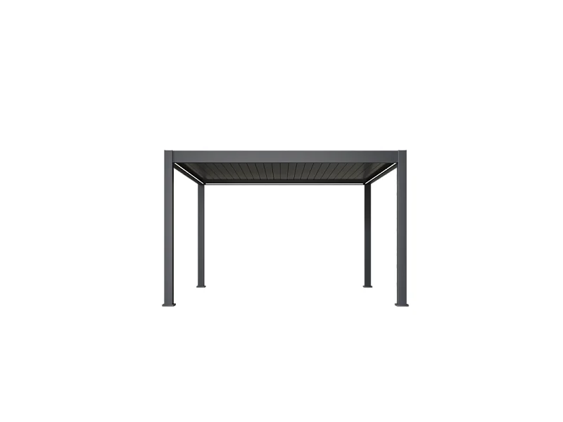 Pergola bioclimatica motorizzata Ombréa ELMO autoportante 4x4M - Antracite
