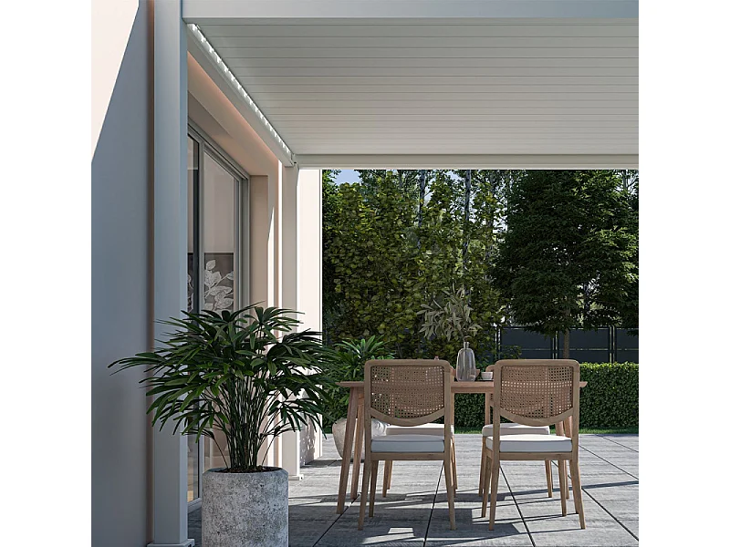 Pergola bioclimatica Ombréa VS autoportante 3x3M - Antracite