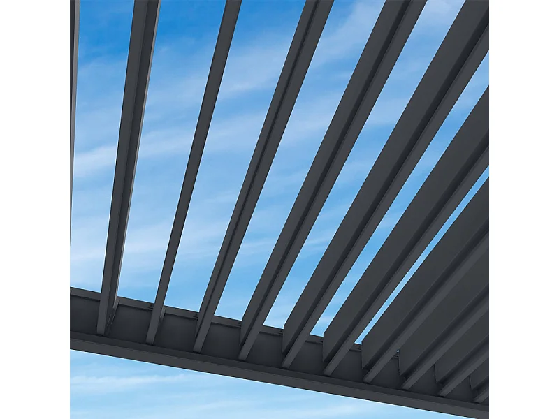 Pergola bioclimatica Ombréa® VS autoportante 3x4M - Antracite