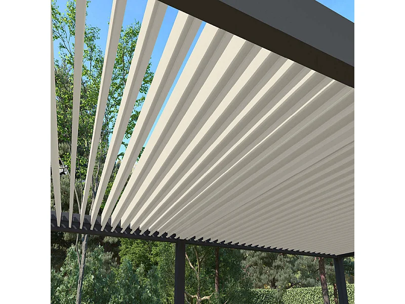 Pergola bioclimatica Ombréa VS autoportante 4x8M