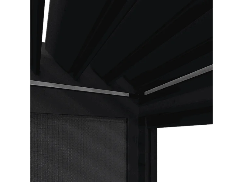 Pergola bioclimatica motorizzata Ombréa ELMO autoportante 3x4M - Antracite