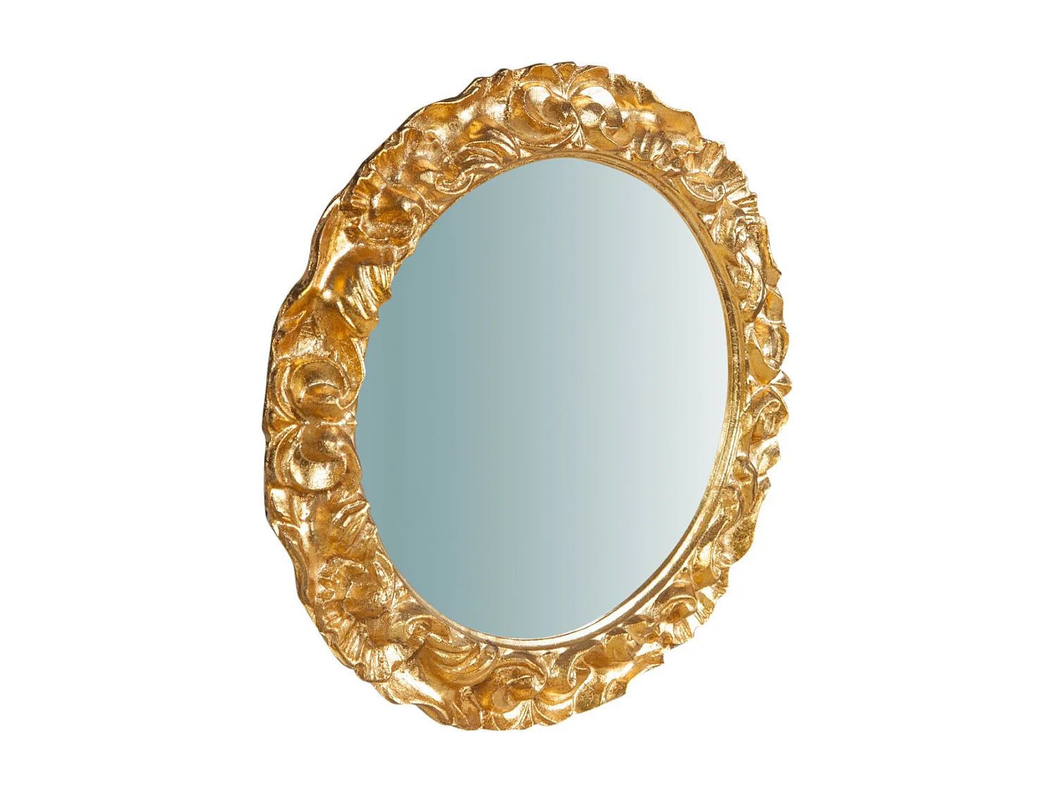 BISCOTTINI Miroir mural - Finition or vieilli - Décoratif - À exposer - Parfait pour le salon - Salle à manger - Chambre - Cuisine - Design mural - Salon - 40x3x40