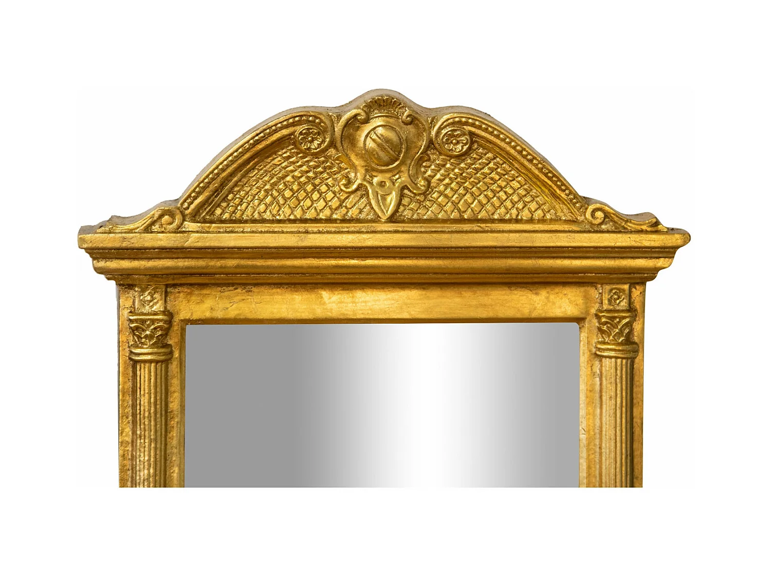 BISCOTTINI Miroir mural - Finition or vieilli - Décoratif - À exposer - Parfait pour le salon - Salle à manger - Chambre - Cuisine - Design mural - Salon - 45x5x82