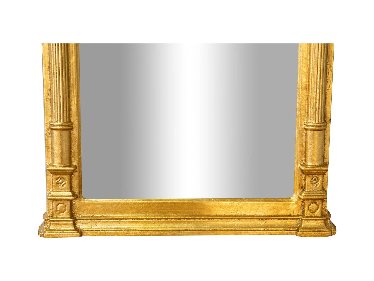 BISCOTTINI Miroir mural - Finition or vieilli - Décoratif - À exposer - Parfait pour le salon - Salle à manger - Chambre - Cuisine - Design mural - Salon - 45x5x82