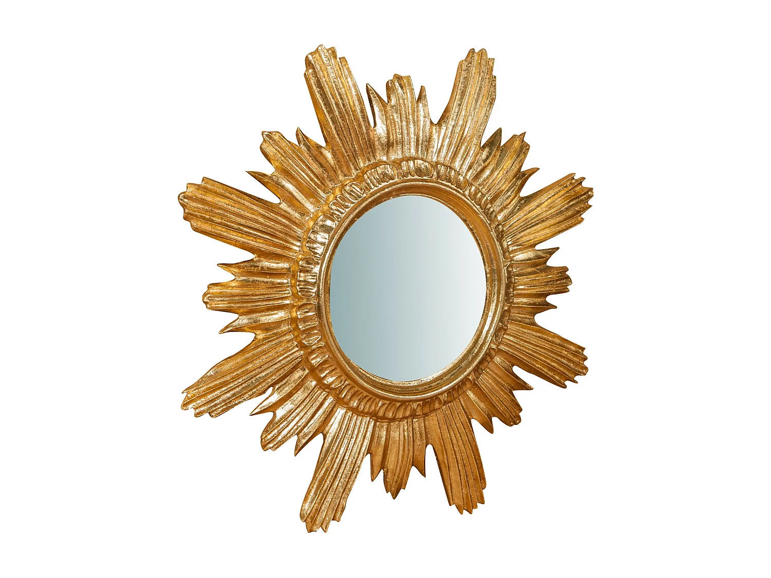 BISCOTTINI Miroir mural - Finition or vieilli - Décoratif - À exposer - Parfait pour le salon - Salle à manger - Chambre - Cuisine - Design mural - Salon - 43x4x43