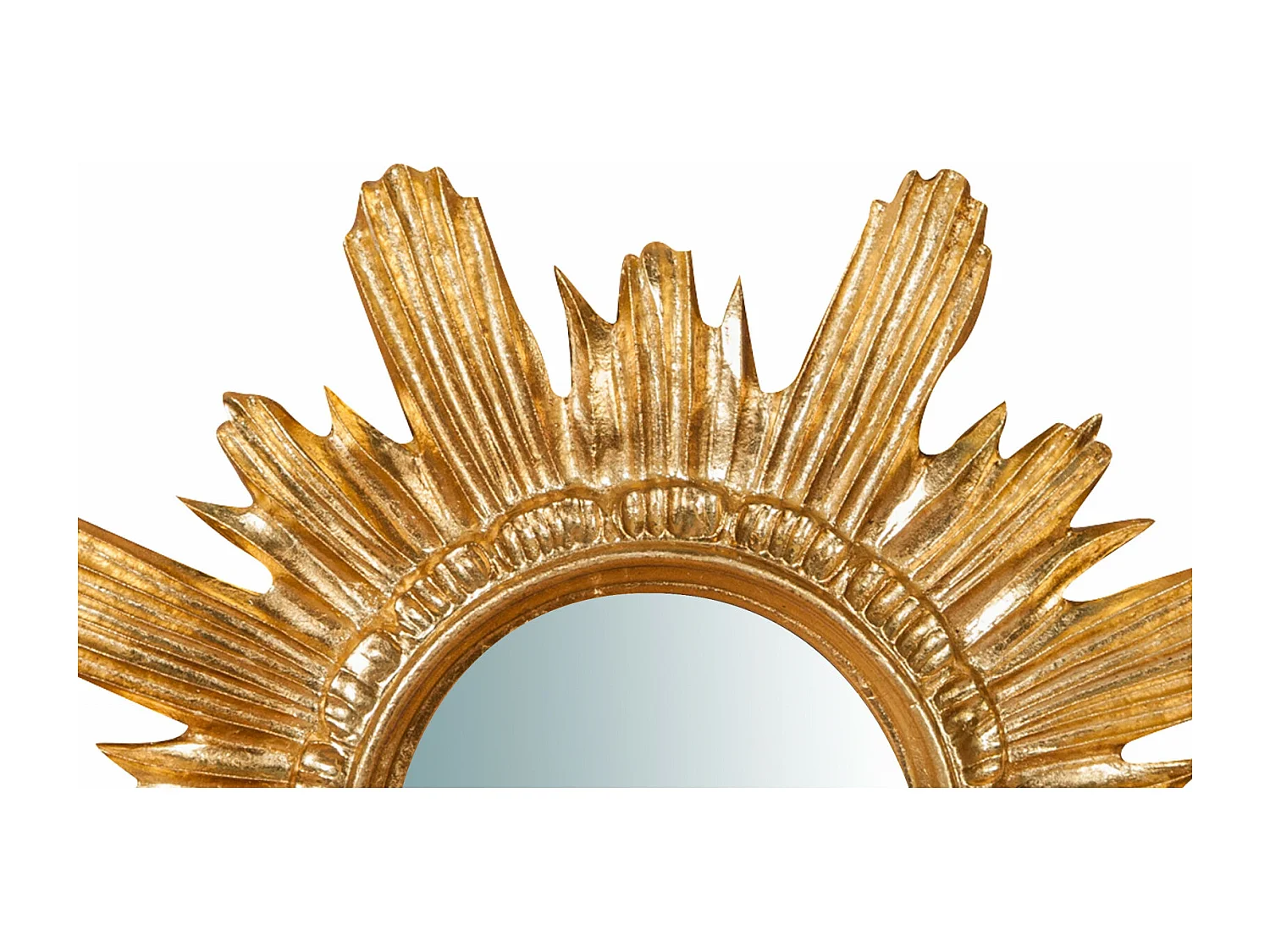 BISCOTTINI Miroir mural - Finition or vieilli - Décoratif - À exposer - Parfait pour le salon - Salle à manger - Chambre - Cuisine - Design mural - Salon - 43x4x43