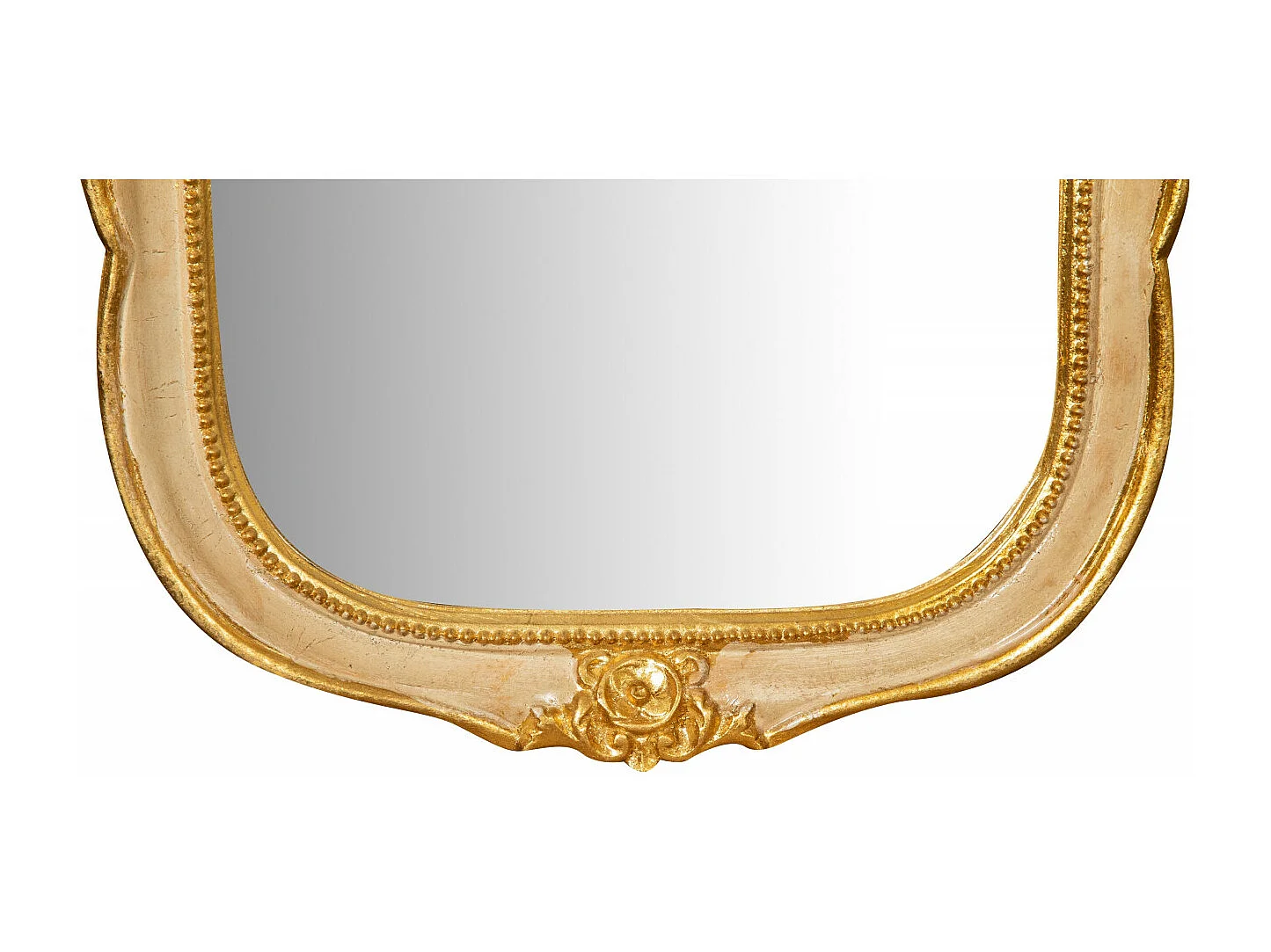 BISCOTTINI Miroir mural - Finition or vieilli - Décoratif - À exposer - Parfait pour le salon - Salle à manger - Chambre - Cuisine - Design mural - Salon - 33x3x79