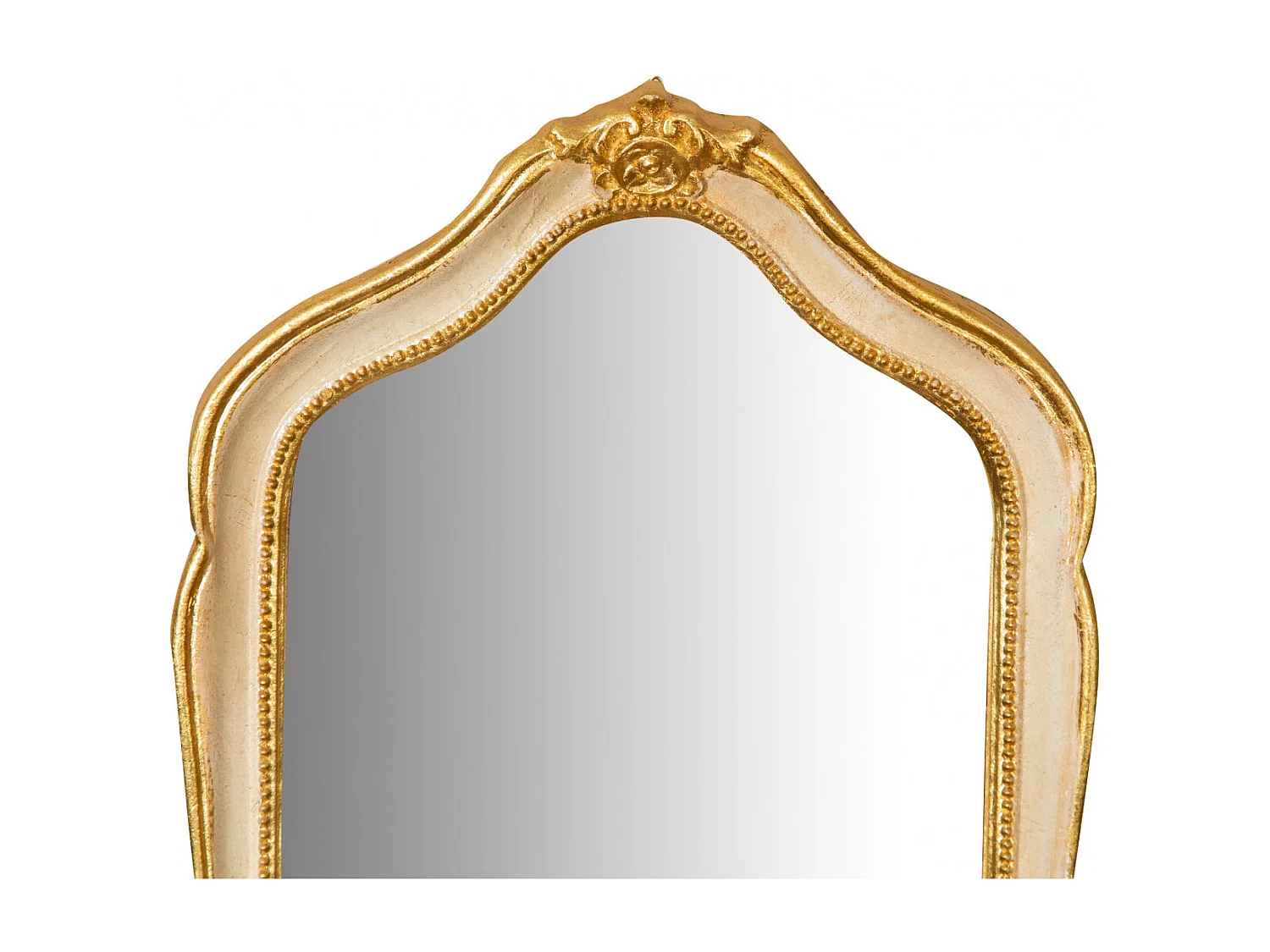 BISCOTTINI Miroir mural - Finition or vieilli - Décoratif - À exposer - Parfait pour le salon - Salle à manger - Chambre - Cuisine - Design mural - Salon - 33x3x79