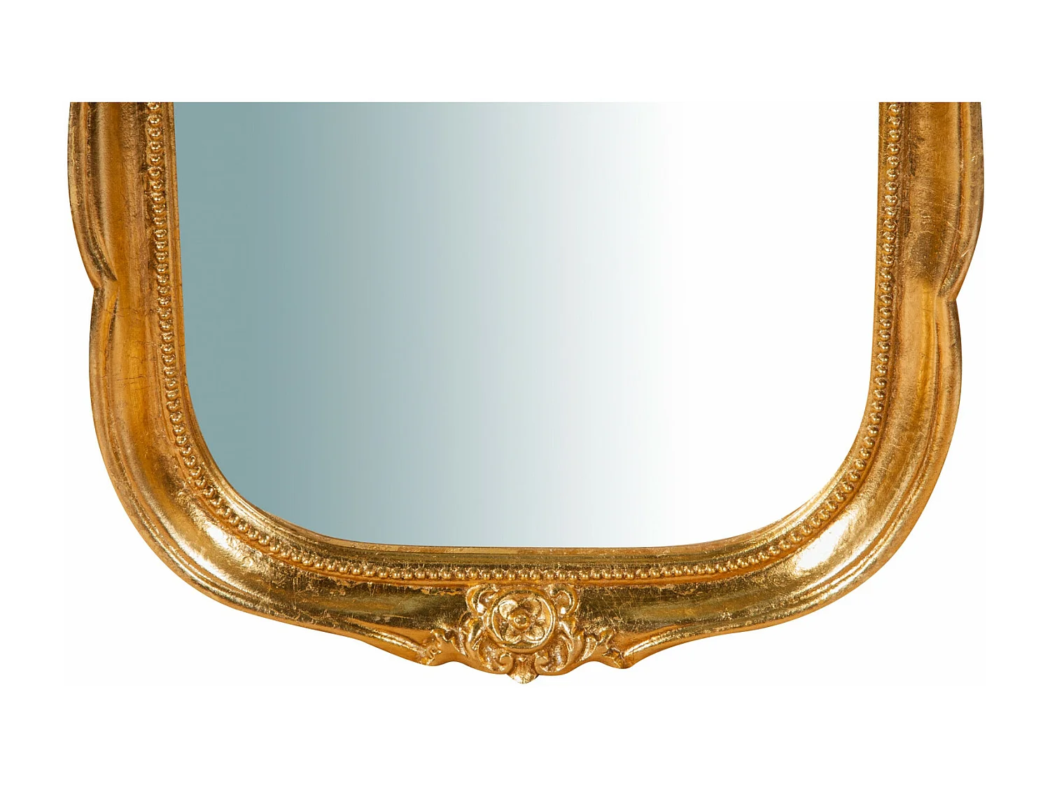 BISCOTTINI Miroir mural - Finition or vieilli - Décoratif - À exposer - Parfait pour le salon - Salle à manger - Chambre - Cuisine - Design mural - Salon - 33x3x79