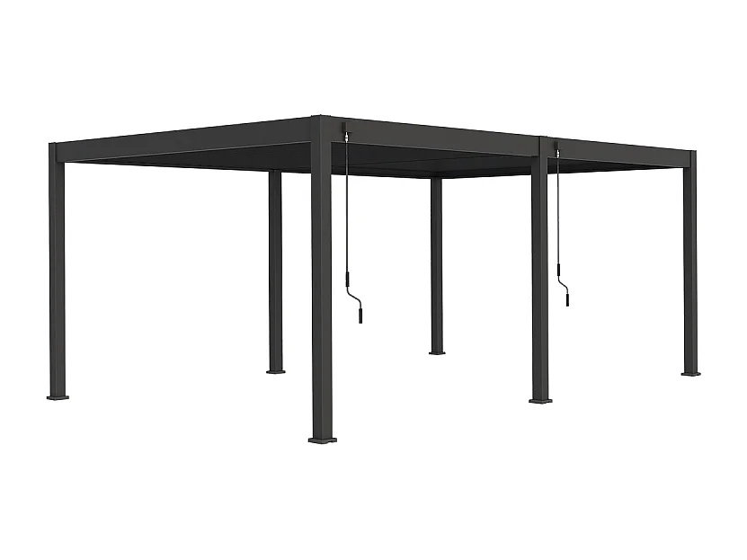 Pergola bioclimatica Ombréa VS autoportante 4x6M - Antracite