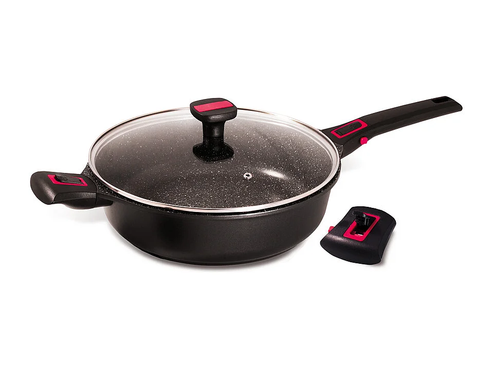 Sauteuse avec couvercle granit Pro céramique 24 cm