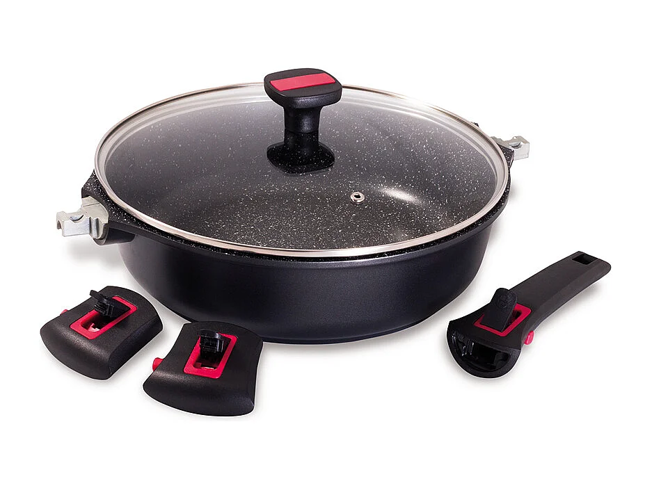 Sauteuse avec couvercle granit Pro céramique 24 cm