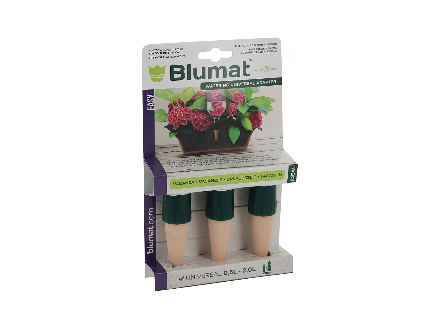 Set de 3 carottes d'irrigation pour bouteille d'eau Easy