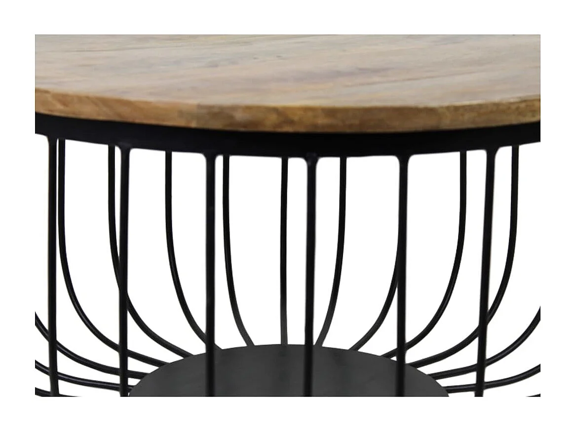 Ensemble de tables basses 2 pcs Maden Rond