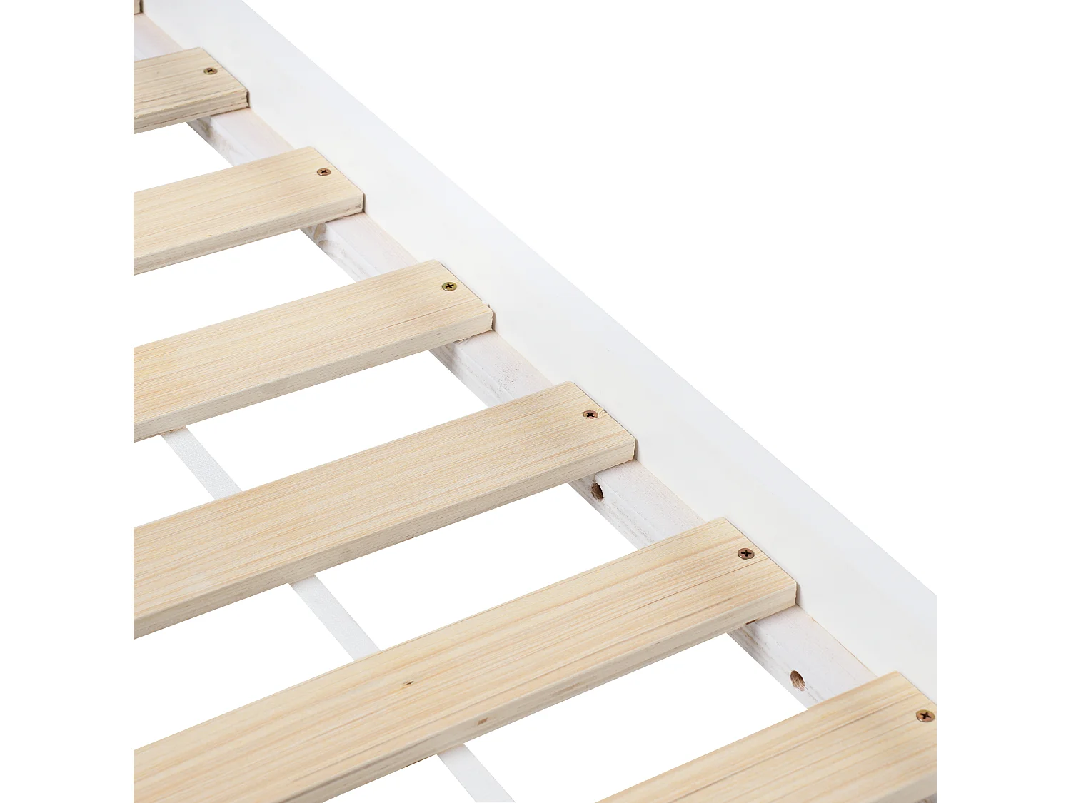 Lit gigogne enfant Bois de pin TALMONTIERS 90 x 200 cm Blanc