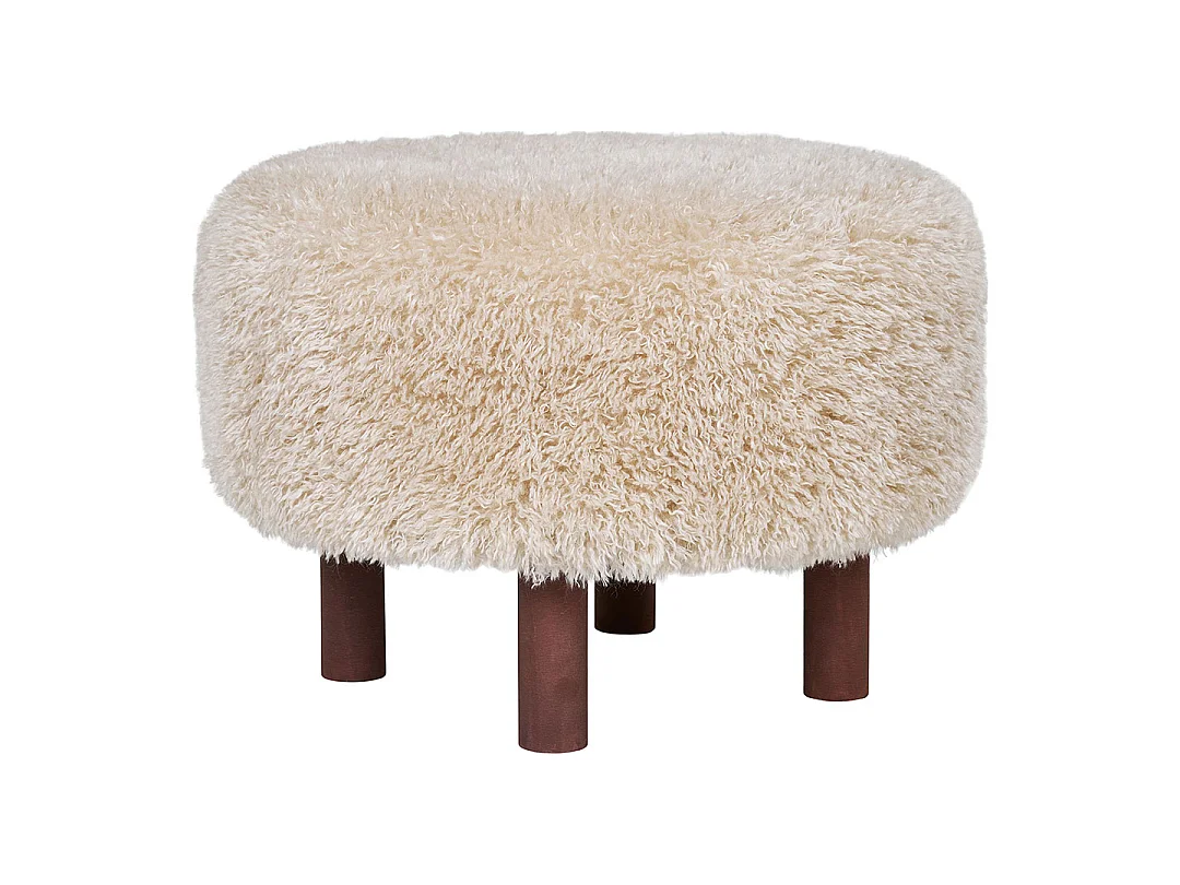 Inverness Pouf Ø50cm braun.