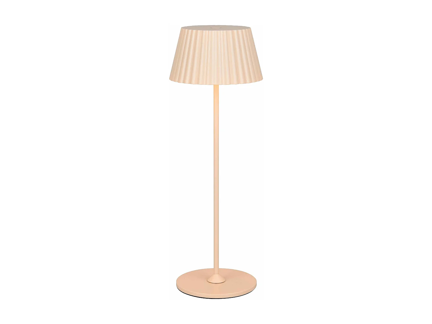 Lampada da tavolo LED ricaricabile, metallo, sabbia, H 40 cm, Suarez