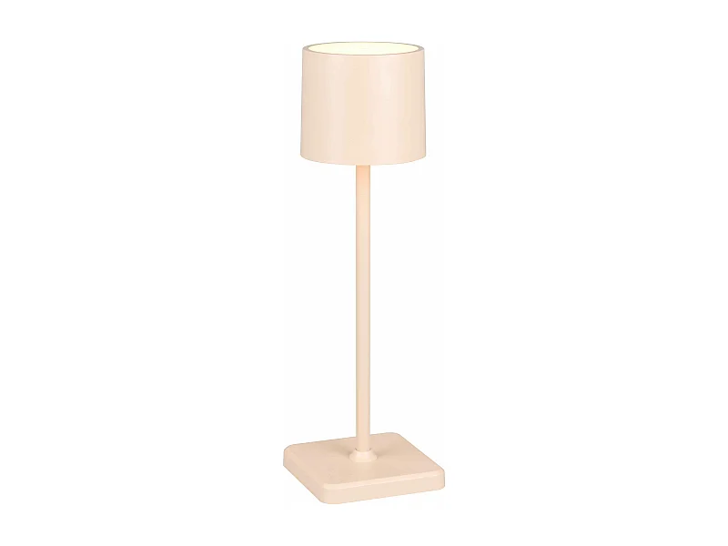 Lampada da tavolo LED ricaricabile, metallo, sabbia, H 38 cm, Fernandez