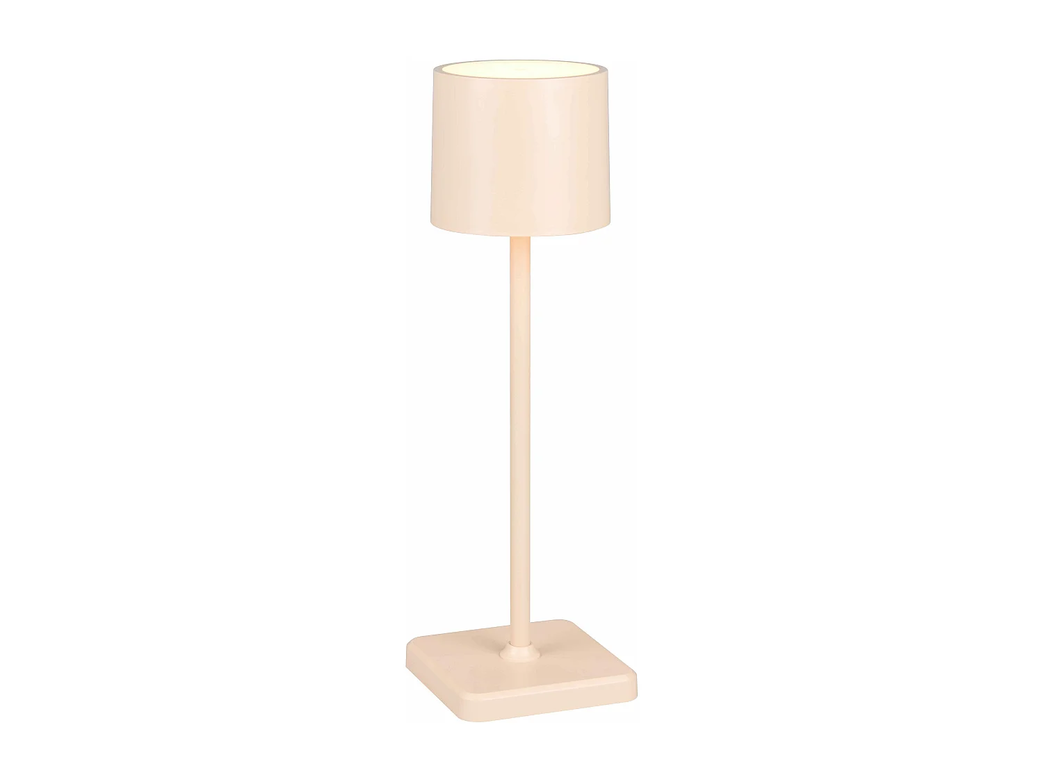 Lampada da tavolo LED ricaricabile, metallo, sabbia, H 38 cm, Fernandez