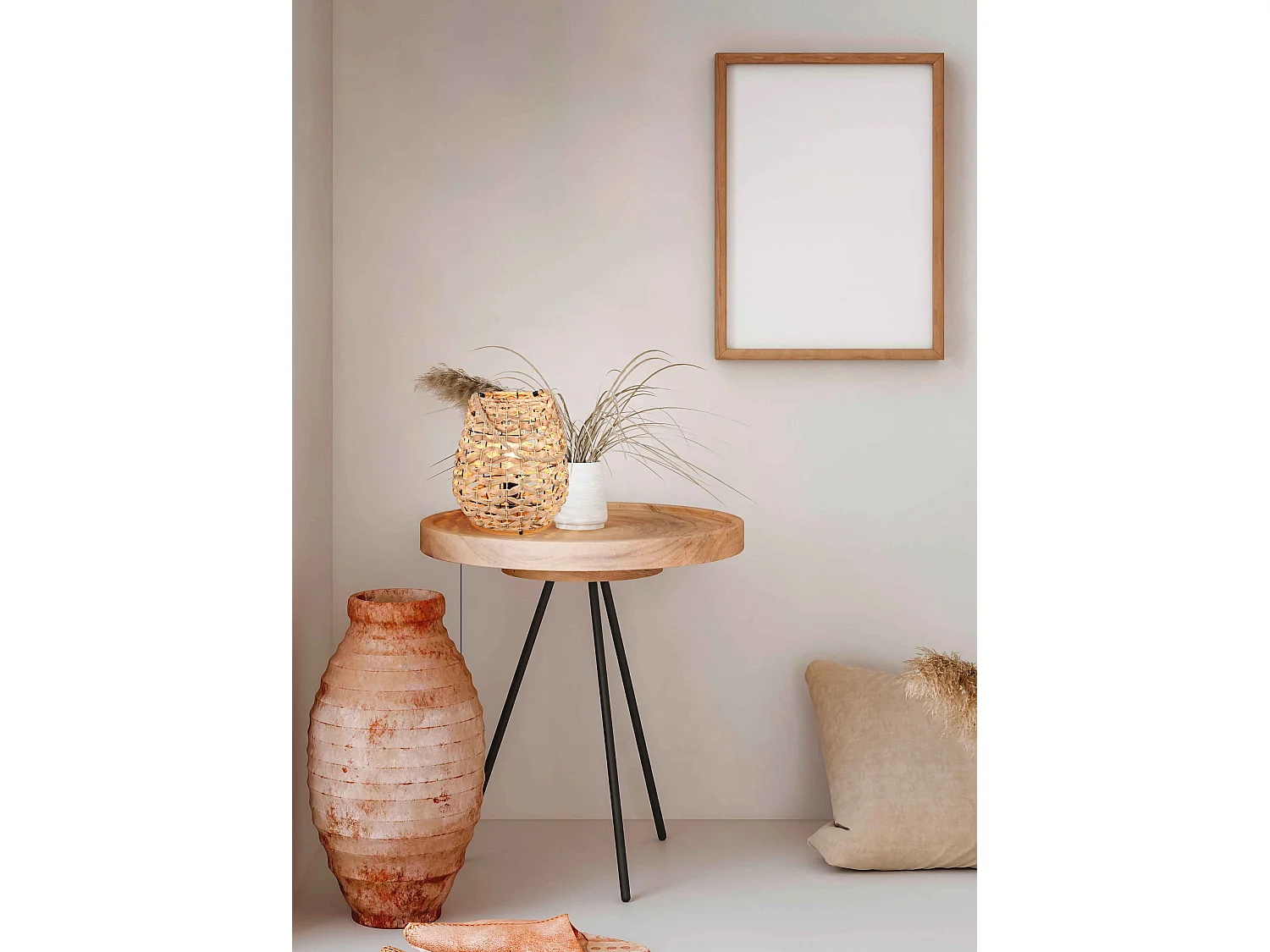 Lampada da tavolo appendibile, giacinto d'acqua, D 30 cm, Jean