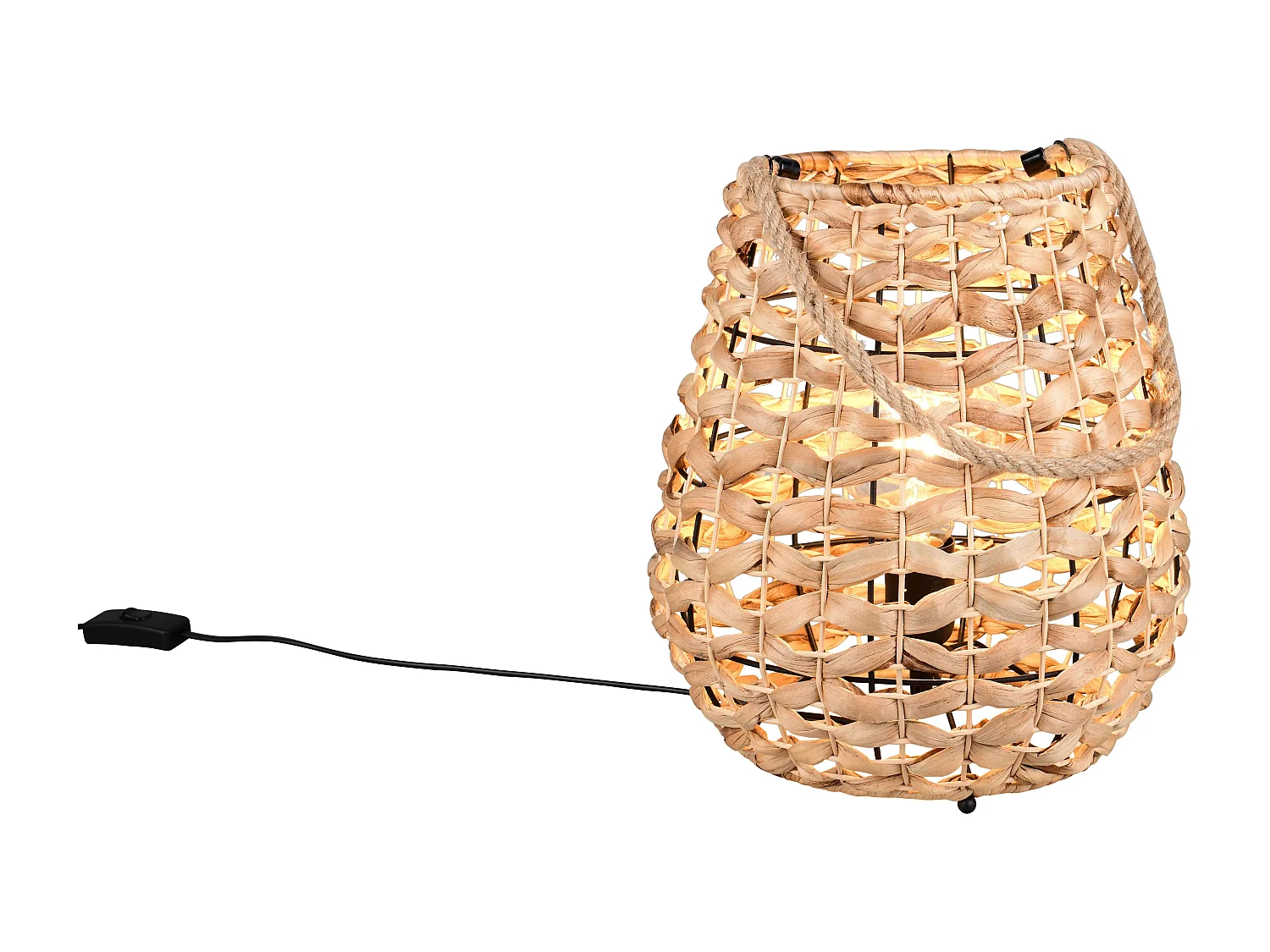 Lampada da tavolo appendibile, giacinto d'acqua, D 30 cm, Jean