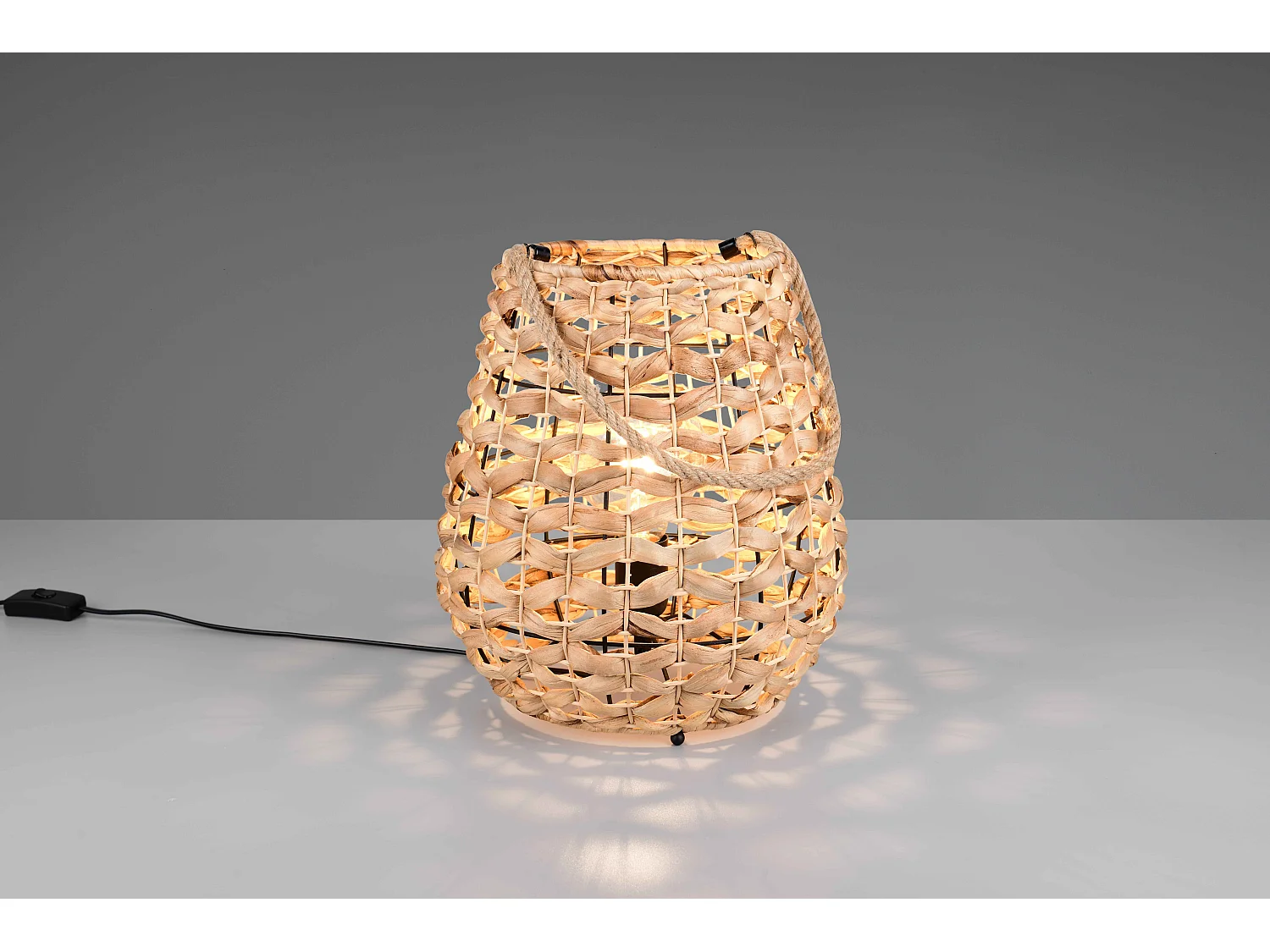 Lampada da tavolo appendibile, giacinto d'acqua, D 30 cm, Jean