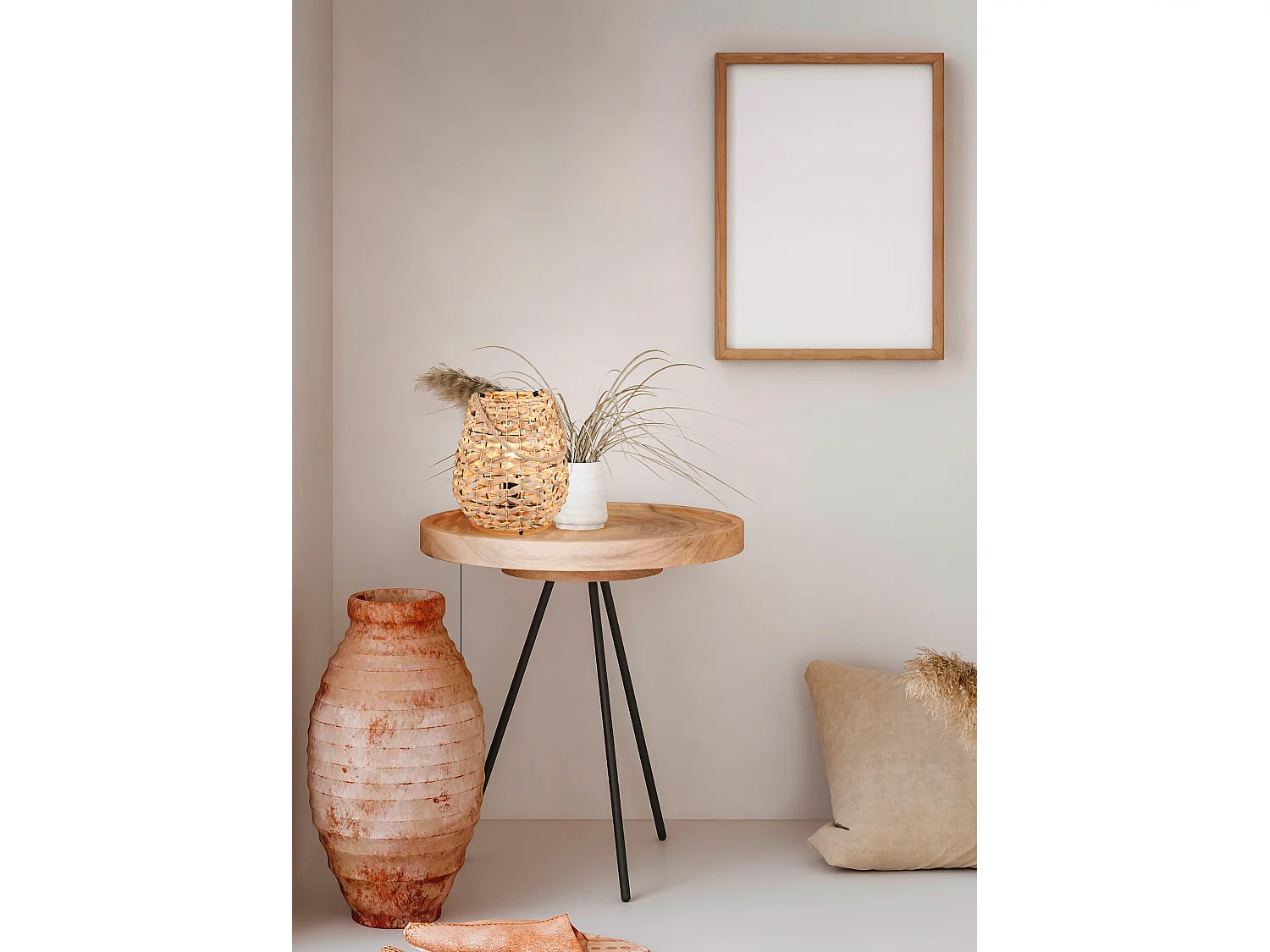 Tafellamp JEAN - 29x29x55 cm - Zwart