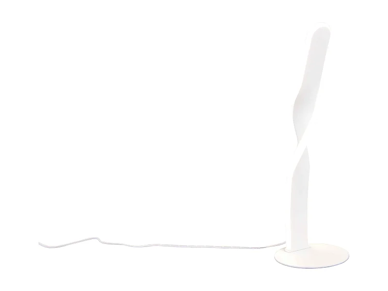 Lampada da tavolo LED, metallo, bianco, H 41 cm, Ginko