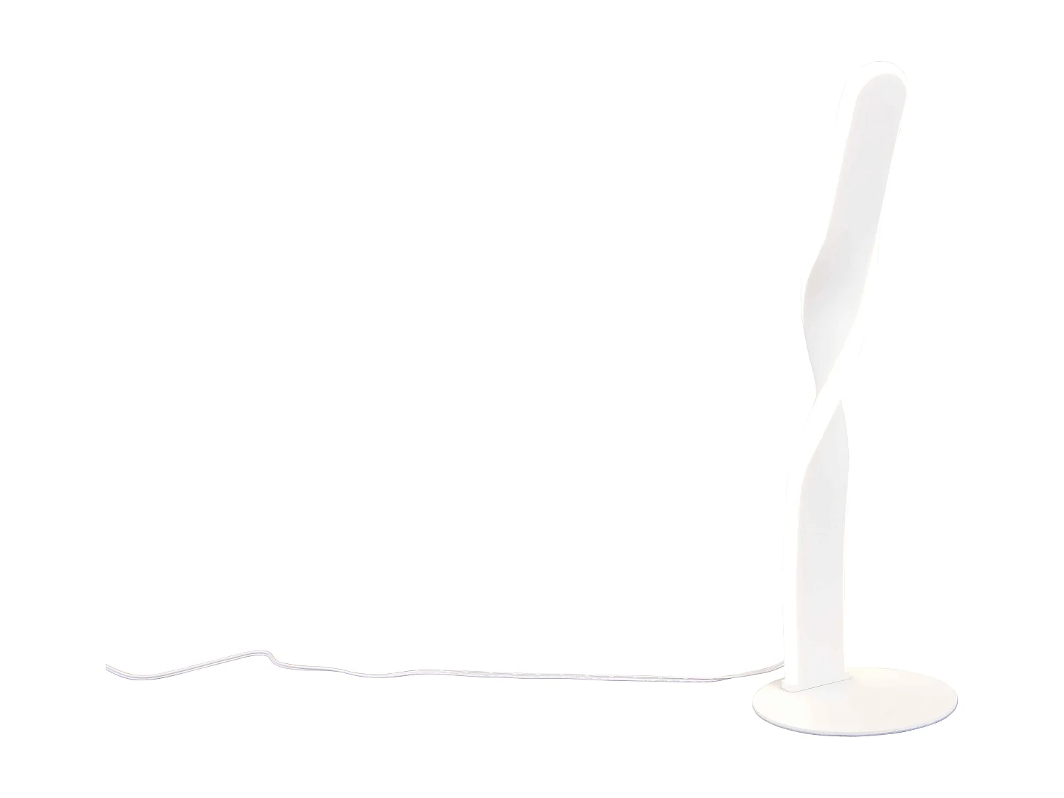 Lampada da tavolo LED, metallo, bianco, H 41 cm, Ginko