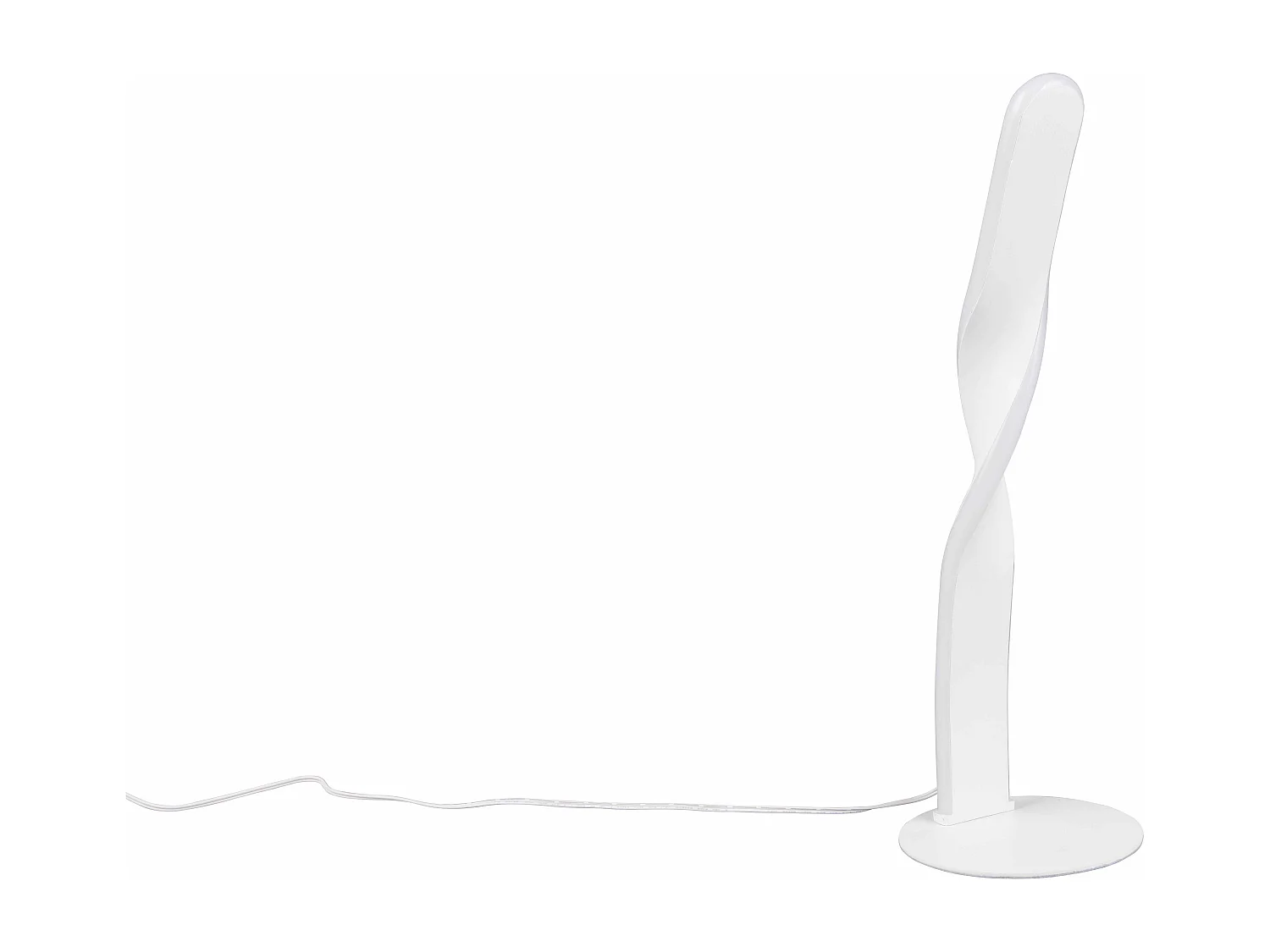 Lampada da tavolo LED, metallo, bianco, H 41 cm, Ginko