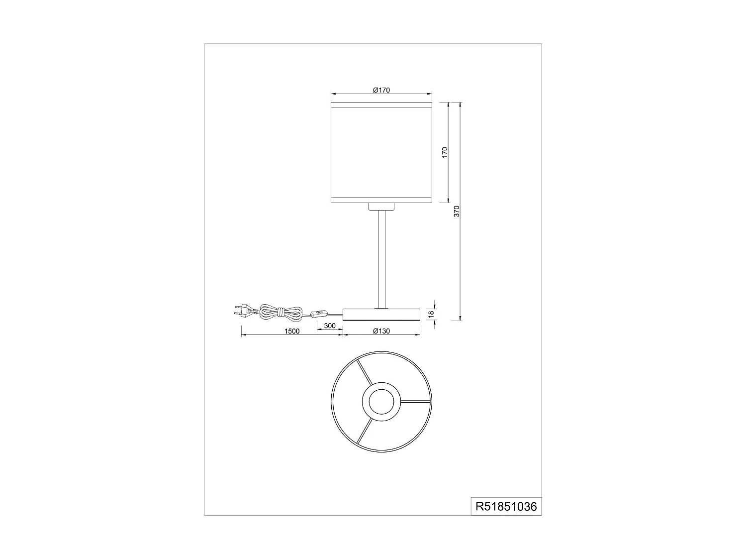 Lampada da tavolo, fibre naturali e metallo nero, H 37 cm, Aimee