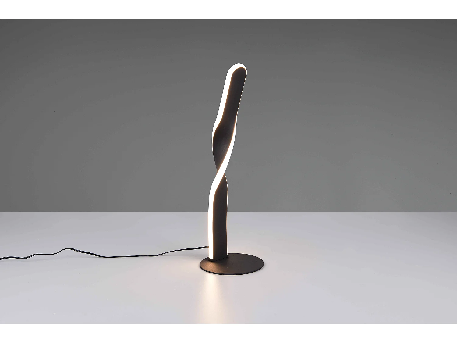 Lampada da tavolo LED, metallo, bianco, H 41 cm, Ginko