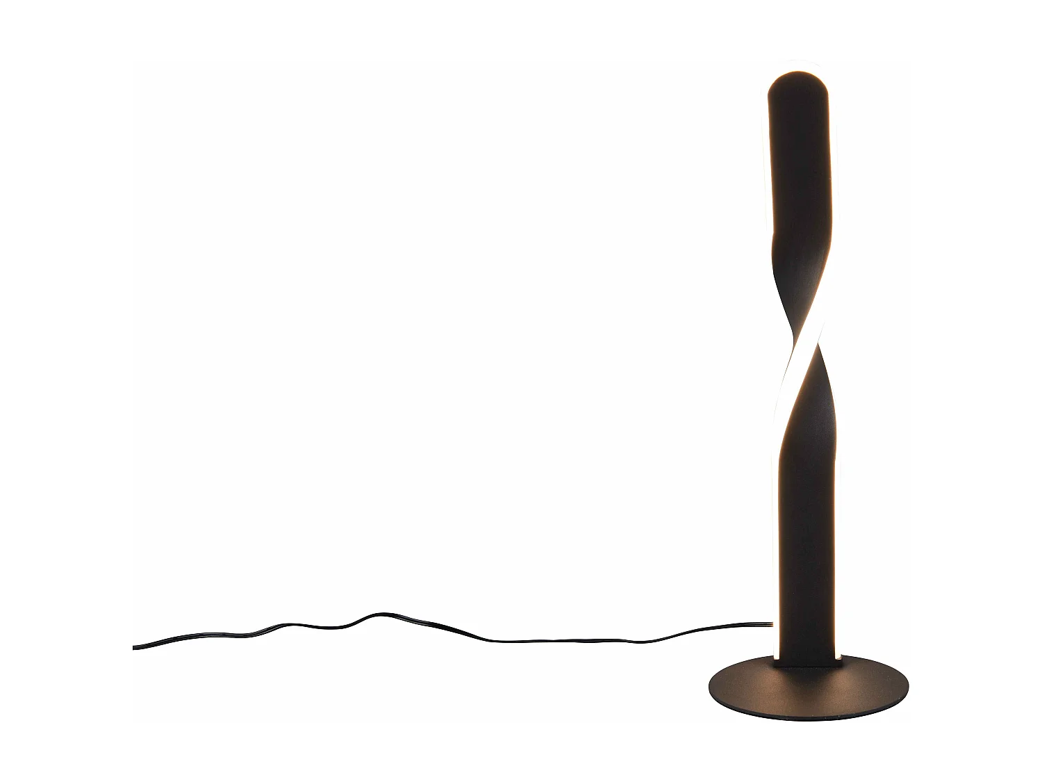 Lampada da tavolo LED, metallo, bianco, H 41 cm, Ginko