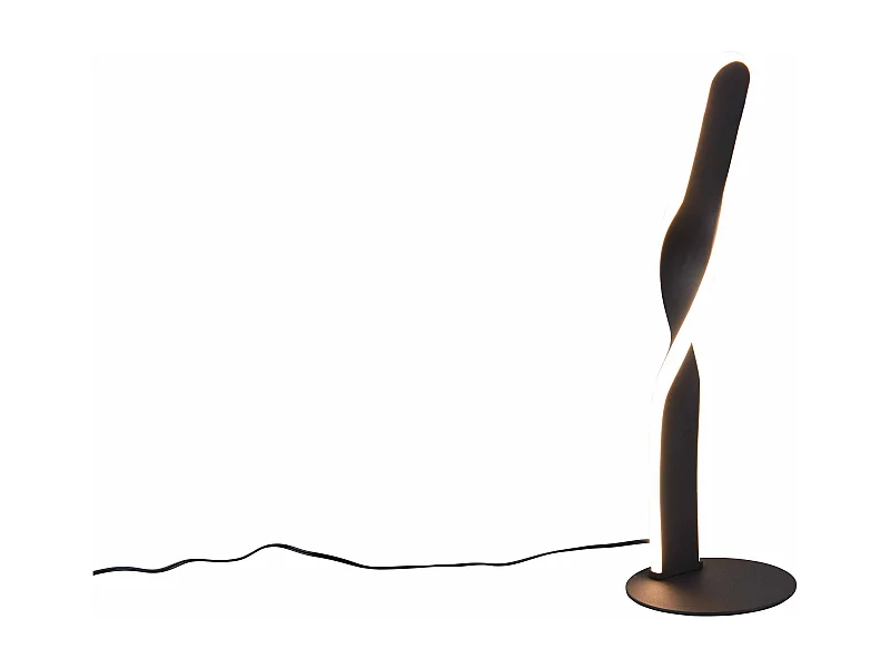 Lampada da tavolo LED, metallo, bianco, H 41 cm, Ginko