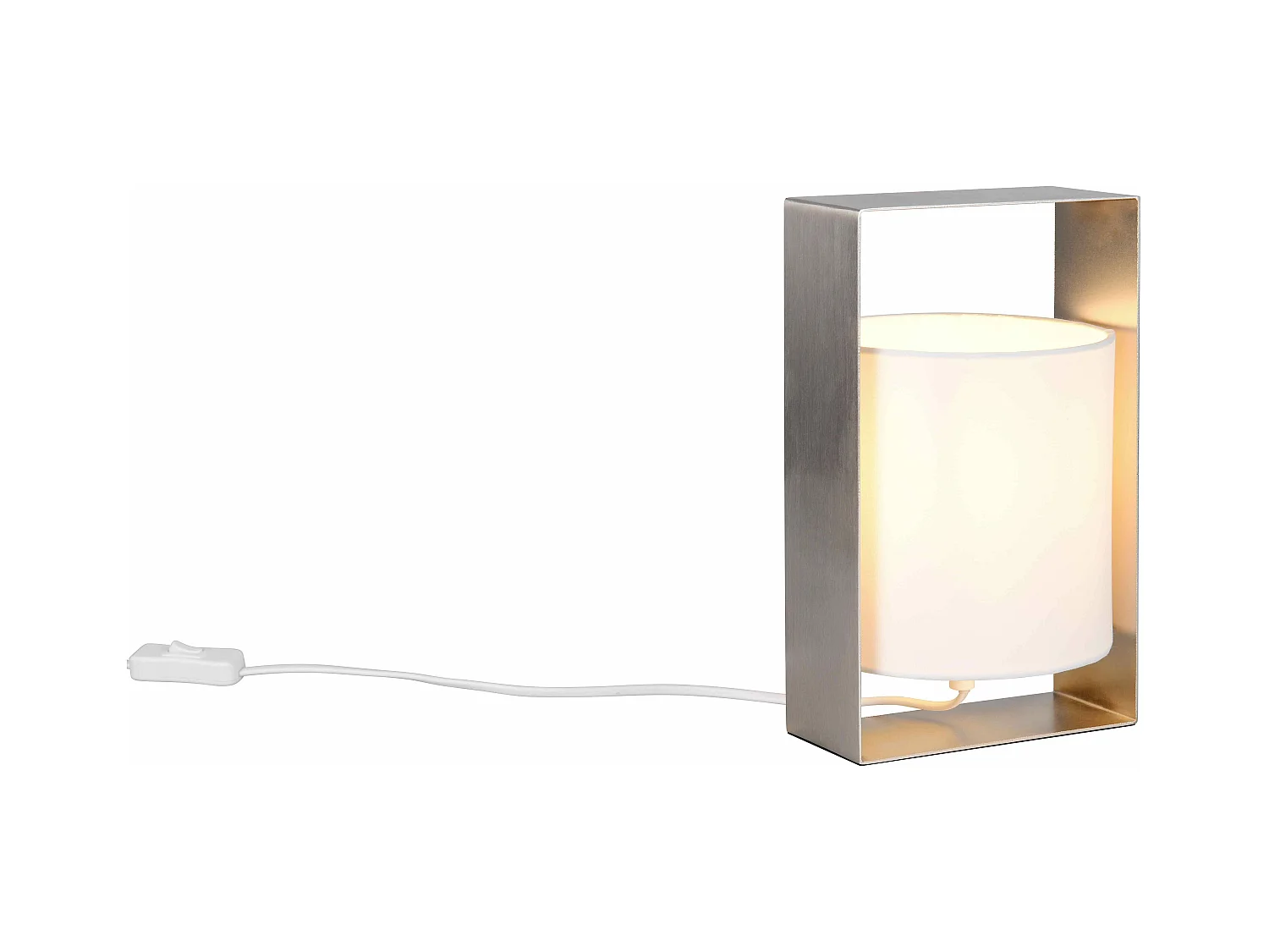 Lampe de table 27 cm métal et tissu Pail