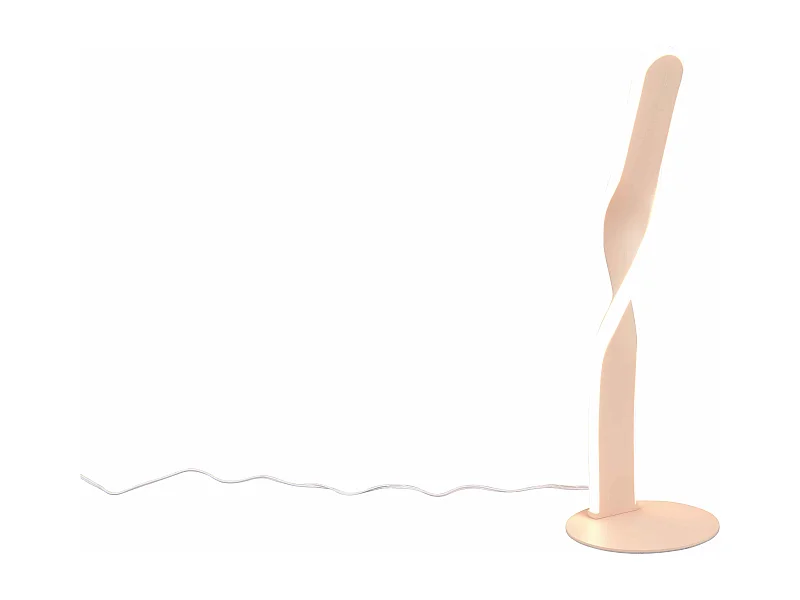 Lampada da tavolo LED, metallo, bianco, H 41 cm, Ginko